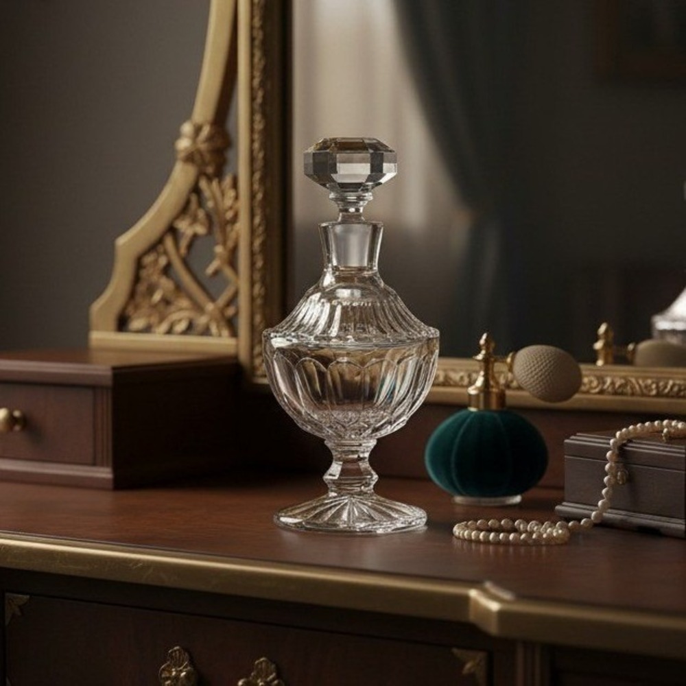 WATERFORD CRYSTAL LISMORE PERFUME BOTTLE WITH FULL DAUBER STOPPER *